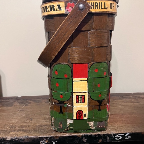 Charming Brown and Multicolor Decorative Basket Purse - Picture 4 of 7